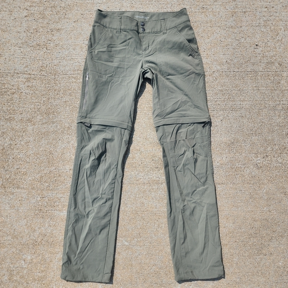 Columbia QuickDry UPF 50+ Convertible Hiking Pants Olive Green Women's Size 4